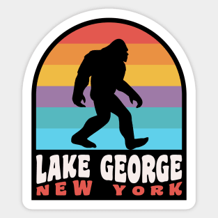 Lake George Bigfoot Sasquatch Adirondacks New York Sticker